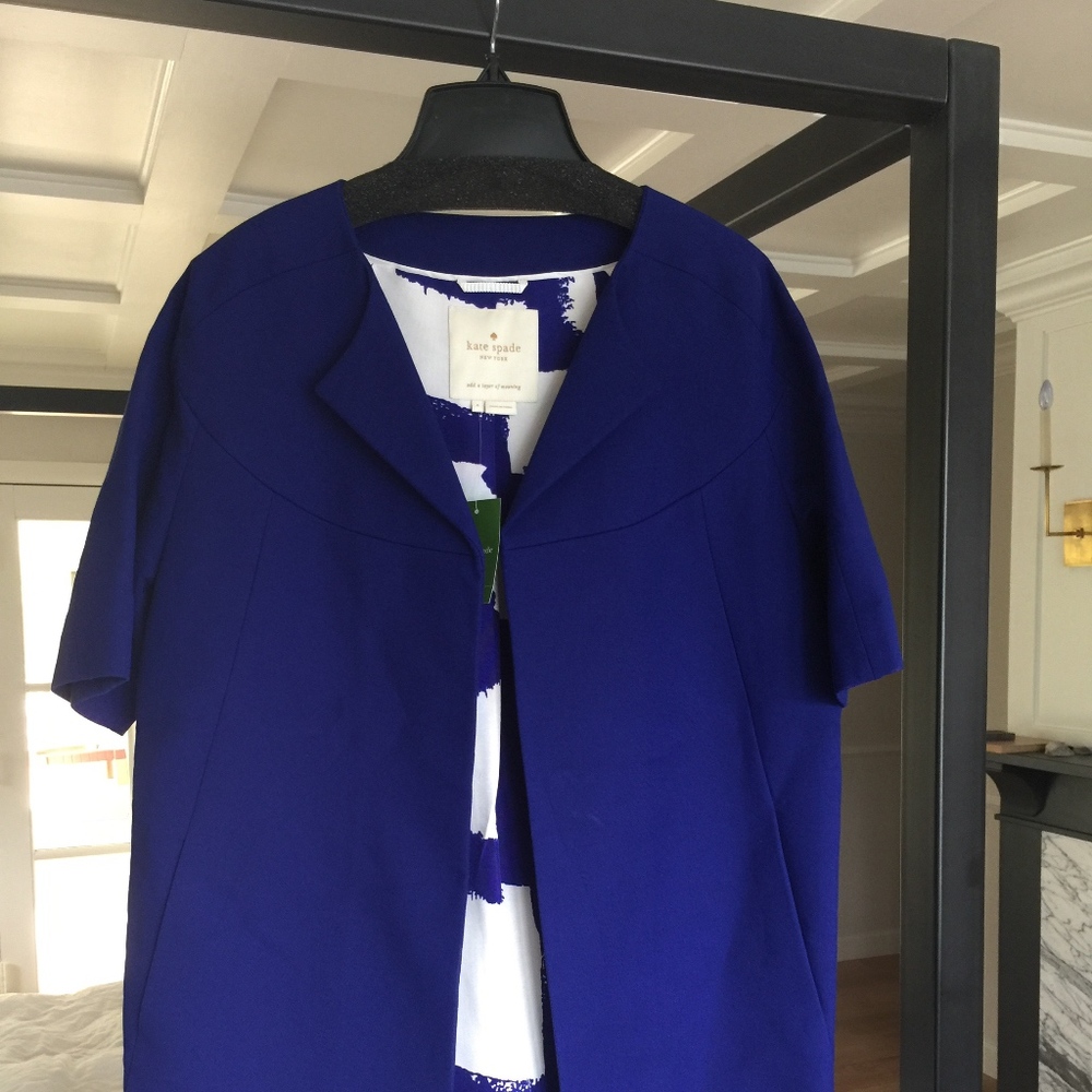 Kate Spade Size 4 Micah Coat in Royal Cobalt Blue